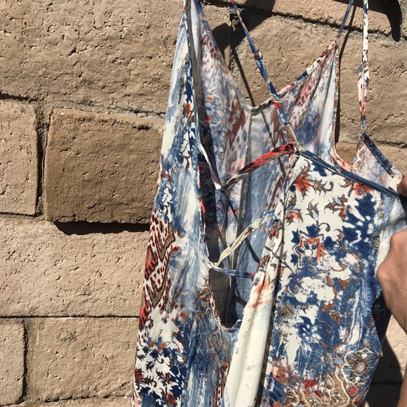 Silk three-quarter length dress unknown brand and size - Picture 4 of 4